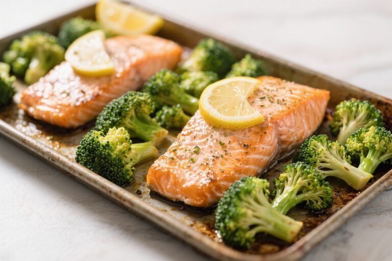 Sheet-Pan Salmon With Frozen Broccoli and Lemon – A Fast, Fresh Weeknight Dinner