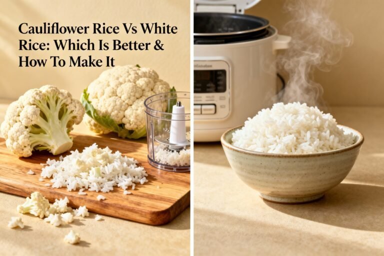 Cauliflower Rice Vs White Rice: Which Is Better & How To Make It